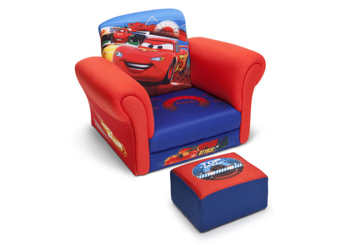 Cars Upholstered Chair with Ottoman