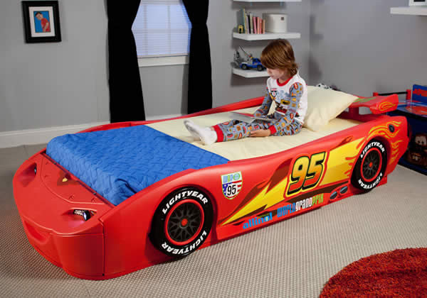 Cars Convertible Toddler to Twin Bed deltaplayground